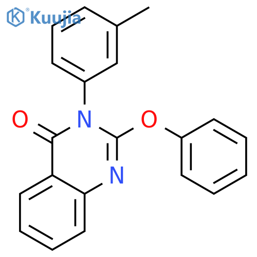 4(3H)-Quinazolinone, 3-(3-methylphenyl)-2-phenoxy- structure