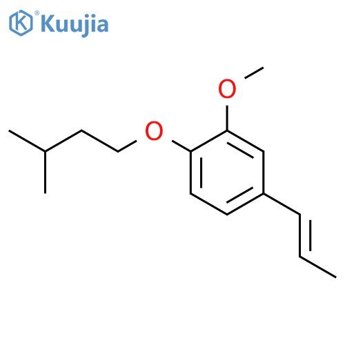 Benzene,2-methoxy-1-(3-methylbutoxy)-4-(1-propen-1-yl)- structure