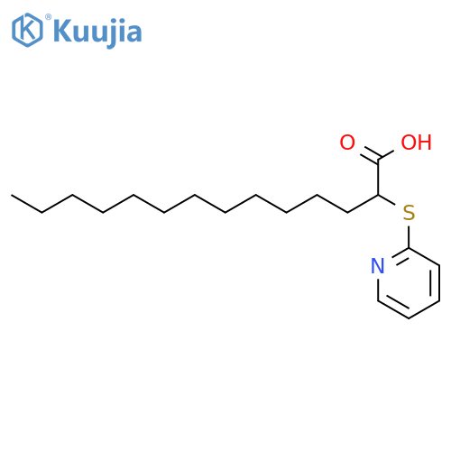 2-pyridin-2-ylsulfanyltetradecanoic Acid structure