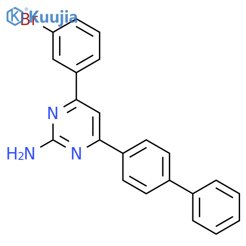 2-PYRIMIDINAMINE, 4-[1,1'-BIPHENYL]-4-YL-6-(3-BROMOPHENYL)- structure