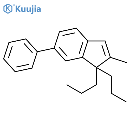 1H-INDENE, 2-METHYL-6-PHENYL-1,1-DIPROPYL- structure
