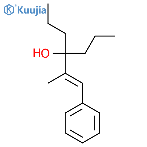 4-HEPTANOL, 4-[(1E)-1-METHYL-2-PHENYLETHENYL]- structure