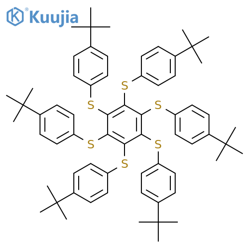 BENZENE, HEXAKIS[[4-(1,1-DIMETHYLETHYL)PHENYL]THIO]- structure