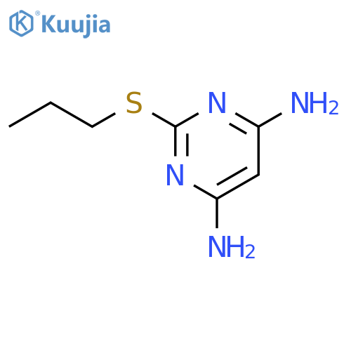 2-(Propylsulfanyl)pyrimidine-4,6-diamine structure