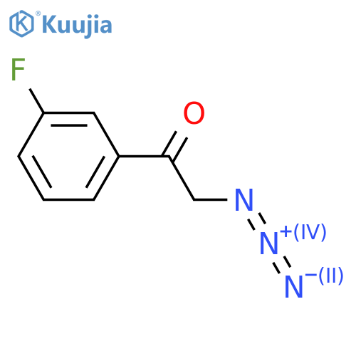 2-azido-1-(3-fluorophenyl)ethan-1-one structure