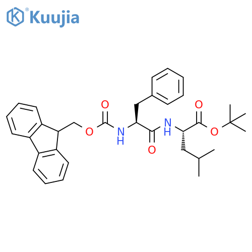 L-Leucine, N-[(9H-fluoren-9-ylmethoxy)carbonyl]-L-phenylalanyl-, 1,1-dimethylethyl ester structure