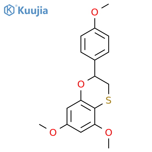1,4-Benzoxathiin, 2,3-dihydro-5,7-dimethoxy-2-(4-methoxyphenyl)- structure