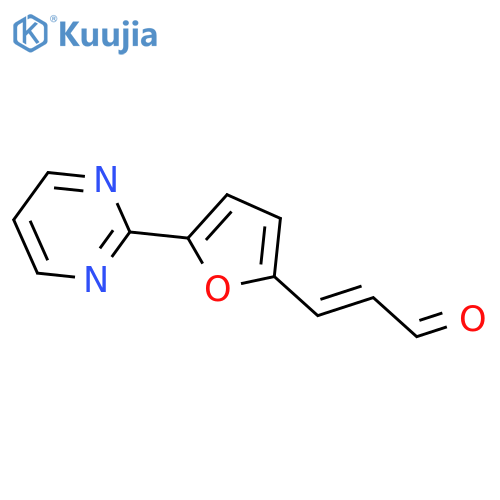 2-PROPENAL, 3-[5-(2-PYRIMIDINYL)-2-FURANYL]-, (2E)- structure