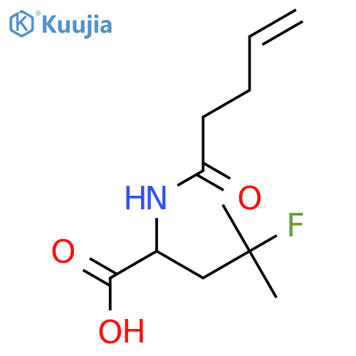4-Fluoro-N-(1-oxo-4-pentenyl)leucine structure