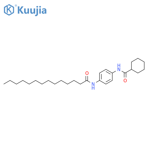 Cyclohexanecarboxamide, N-[4-[(1-oxotetradecyl)amino]phenyl]- structure