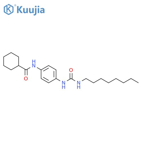 Cyclohexanecarboxamide, N-[4-[[(octylamino)carbonyl]amino]phenyl]- structure