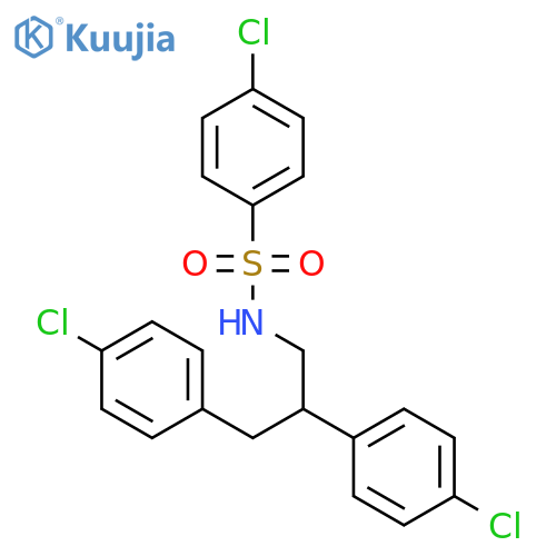 BENZENESULFONAMIDE, N-[2,3-BIS(4-CHLOROPHENYL)PROPYL]-4-CHLORO- structure
