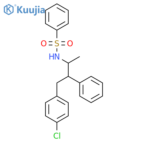 BENZENESULFONAMIDE, N-[3-(4-CHLOROPHENYL)-1-METHYL-2-PHENYLPROPYL]- structure
