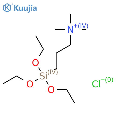 Trimethyl3-(triethoxysilyl)propylammonium Chloride structure