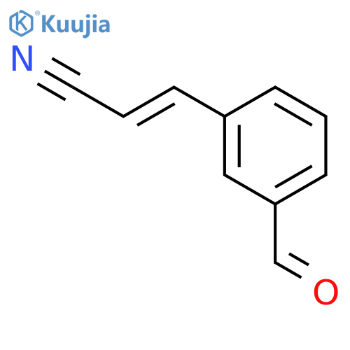 2-Propenenitrile, 3-(3-formylphenyl)- structure