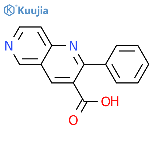 2-Phenyl-1,6-naphthyridine-3-carboxylic Acid structure