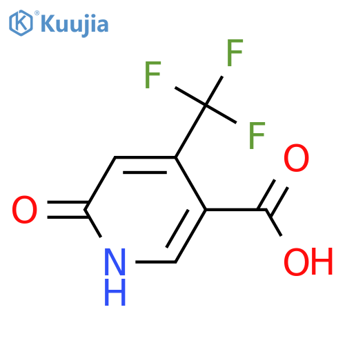 6-oxo-4-(trifluoromethyl)-1,6-dihydropyridine-3-carboxylic acid structure