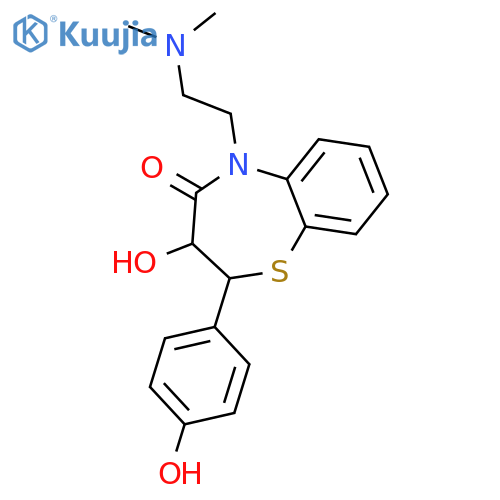 Deacetyl-O-demethyldiltiazem structure