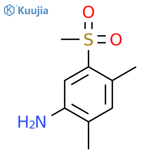 2,4-Dimethyl-5-(methylsulfonyl)aniline structure