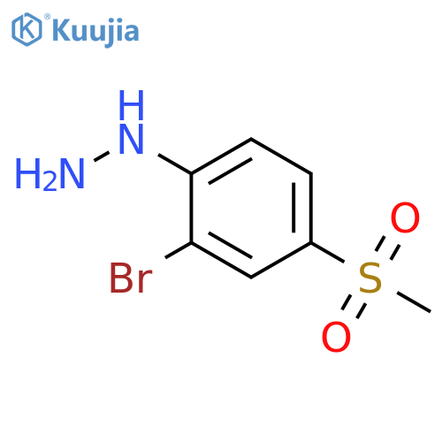 2-Bromo-4-(methylsulfonyl)phenylhydrazine structure