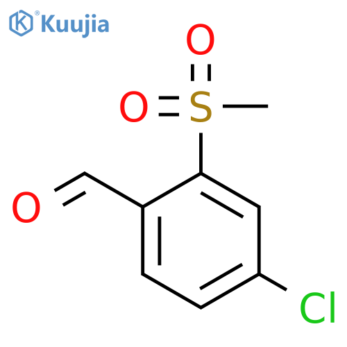 4-Chloro-2-(methylsulfonyl)benzaldehyde structure