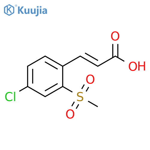 (2E)-3-4-Chloro-2-(methylsulfonyl)phenylacrylic Acid structure