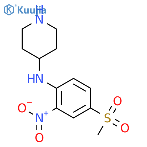 N-4-(Methylsulfonyl)-2-nitrophenylpiperidin-4-amine structure