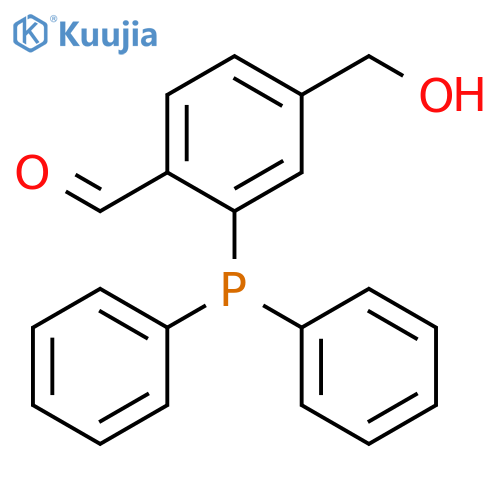 BENZALDEHYDE, 2-(DIPHENYLPHOSPHINO)-4-(HYDROXYMETHYL)- structure