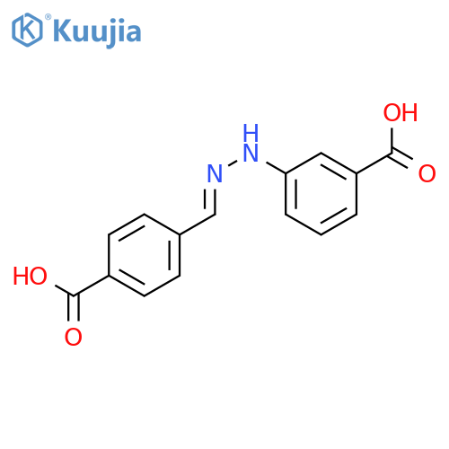 BENZOIC ACID, 3-[(2E)-[(4-CARBOXYPHENYL)METHYLENE]HYDRAZINO]- structure