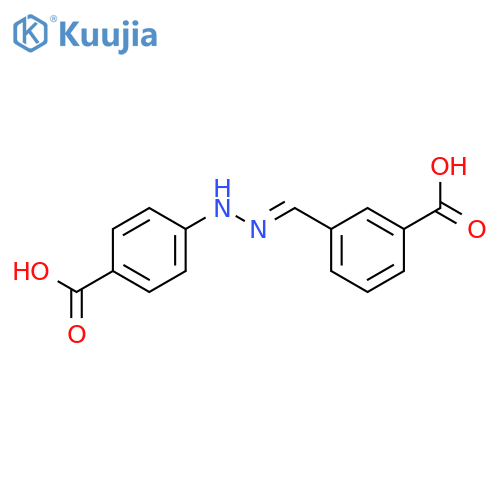 BENZOIC ACID, 3-[(E)-[(4-CARBOXYPHENYL)HYDRAZONO]METHYL]- structure