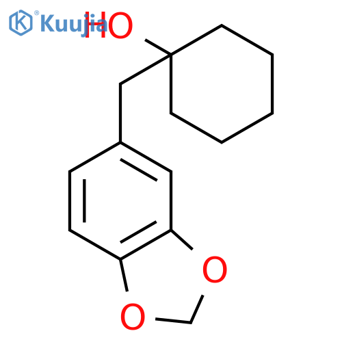 Cyclohexanol, 1-(1,3-benzodioxol-5-ylmethyl)- structure