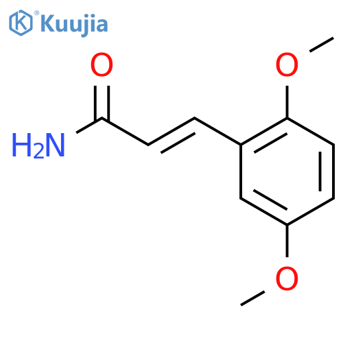 2-Propenamide,3-(2,5-dimethoxyphenyl)-, (2E)- structure