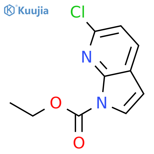 6-Chloro-1-ethoxycarbonyl-7-azaindole structure