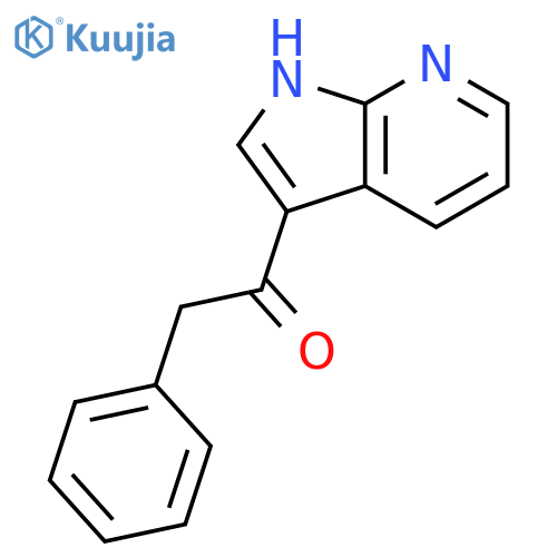 2-phenyl-1-(1H-pyrrolo[2,3-b]pyridin-3-yl)-ethanone structure