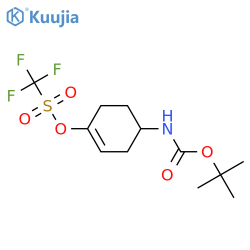 4-((tert-Butoxycarbonyl)amino)cyclohex-1-en-1-yl trifluoromethanesulfonate structure