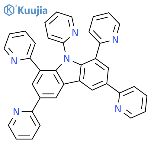 9H-CARBAZOLE, 1,3,6,8,9-PENTA-2-PYRIDINYL- structure