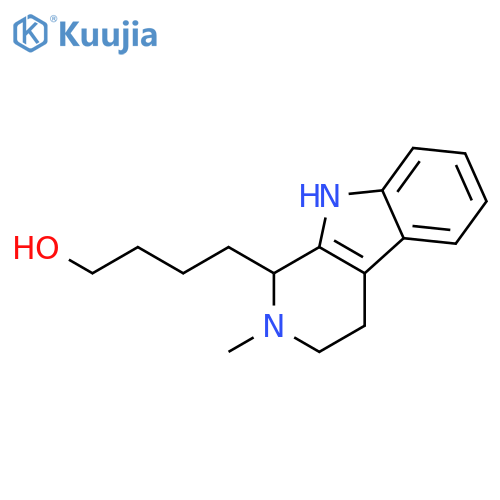1H-PYRIDO[3,4-B]INDOLE-1-BUTANOL, 2,3,4,9-TETRAHYDRO-2-METHYL- structure