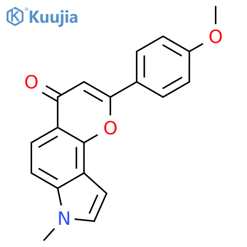 PYRANO[2,3-E]INDOL-4(7H)-ONE, 2-(4-METHOXYPHENYL)-7-METHYL- structure