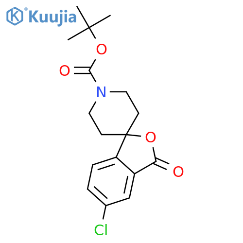 tert-Butyl 5-chloro-3-oxo-3H-spiroisobenzofuran-1,4'-piperidine-1'-carboxylate structure