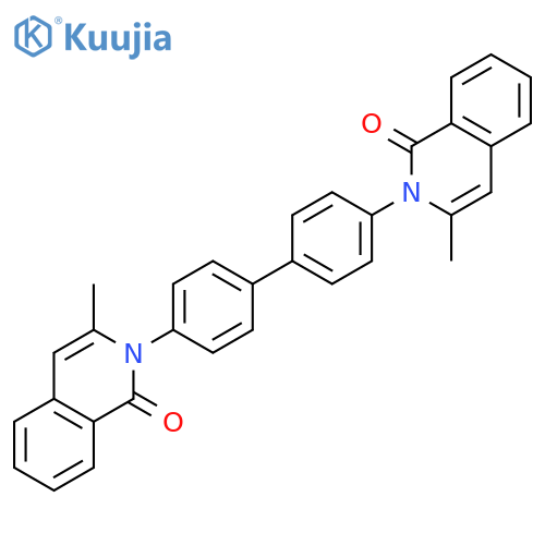 1(2H)-ISOQUINOLINONE, 2,2'-[1,1'-BIPHENYL]-4,4'-DIYLBIS[3-METHYL- structure