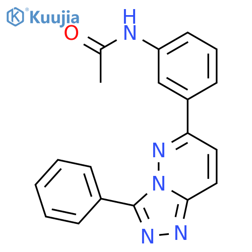 ACETAMIDE, N-[3-(3-PHENYL-1,2,4-TRIAZOLO[4,3-B]PYRIDAZIN-6-YL)PHENYL]- structure