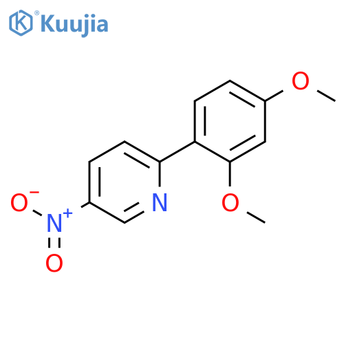 Pyridine, 2-(2,4-dimethoxyphenyl)-5-nitro- structure