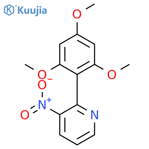 Pyridine, 3-nitro-2-(2,4,6-trimethoxyphenyl)- structure