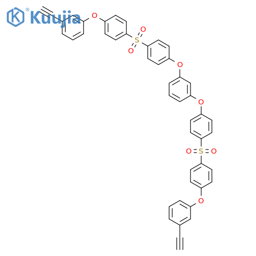Benzene, 1,3-bis[4-[[4-(3-ethynylphenoxy)phenyl]sulfonyl]phenoxy]- structure