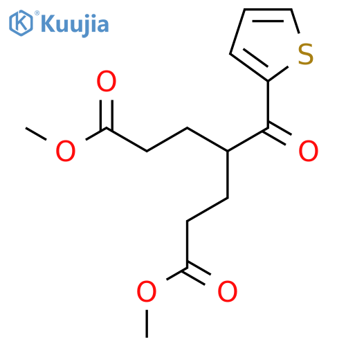 Heptanedioic acid, 4-(2-thienylcarbonyl)-, dimethyl ester structure