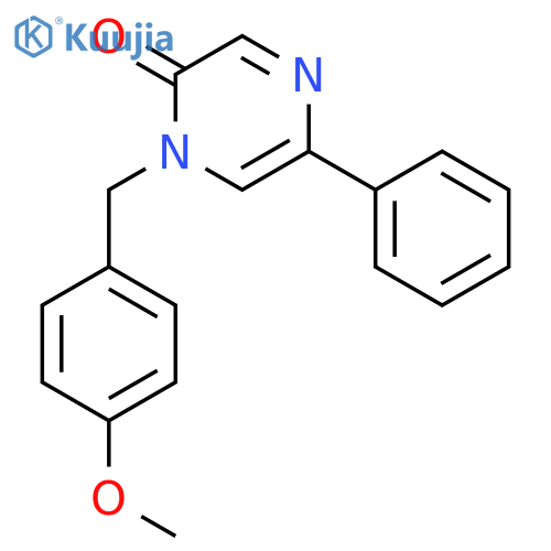 2(1H)-PYRAZINONE, 1-[(4-METHOXYPHENYL)METHYL]-5-PHENYL- structure