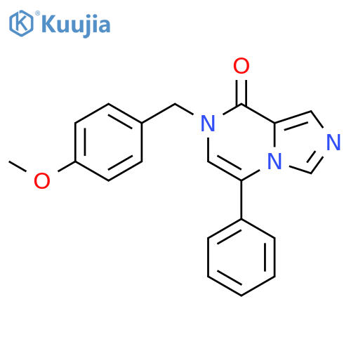 Imidazo[1,5-a]pyrazin-8(7H)-one, 7-[(4-methoxyphenyl)methyl]-5-phenyl- structure