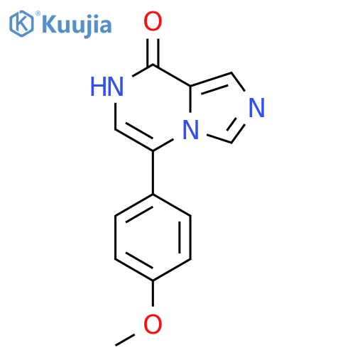 Imidazo[1,5-a]pyrazin-8(7H)-one, 5-(4-methoxyphenyl)- structure