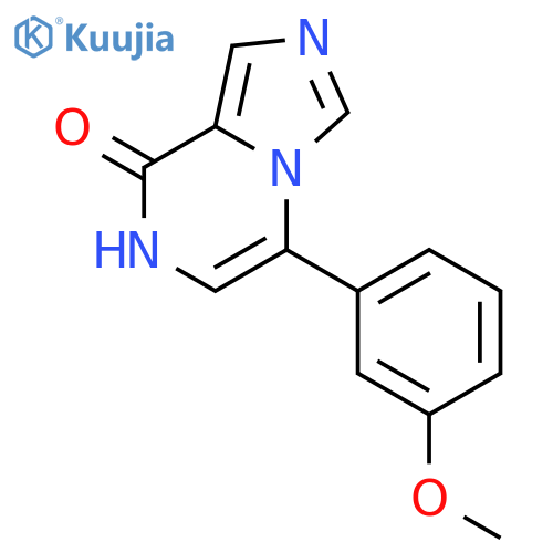 Imidazo[1,5-a]pyrazin-8(7H)-one, 5-(3-methoxyphenyl)- structure