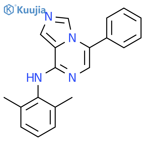 Imidazo[1,5-a]pyrazin-8-amine, N-(2,6-dimethylphenyl)-5-phenyl- structure